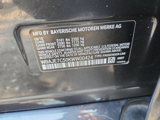 2019 BMW 540 XI WBAJE7C50KWW00424