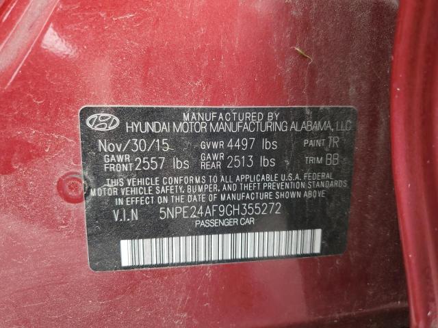 2016 HYUNDAI SONATA SE - 5NPE24AF9GH355272