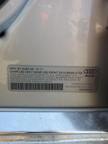 2012 AUDI A8 L QUATT - WAURVAFD8CN021322