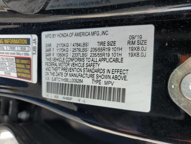 2020 ACURA RDX TECHNO 5J8TC1H58LL009284