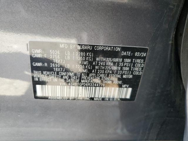 2024 SUBARU OUTBACK TO - 4S4BTGPD6R3244776