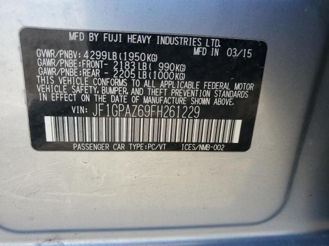 2015 SUBARU IMPREZA SP JF1GPAZ69FH261229