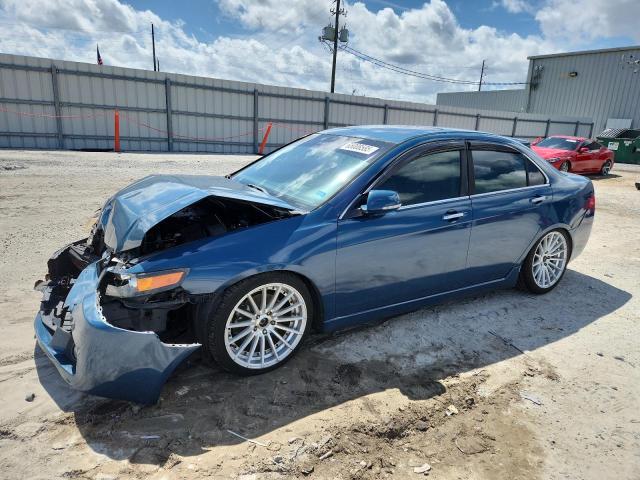 ACURA TSX 2004 blue  gas JH4CL96824C020663 photo #1