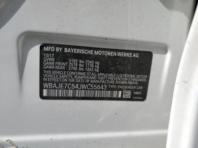 2018 BMW 540 XI WBAJE7C54JWC55643