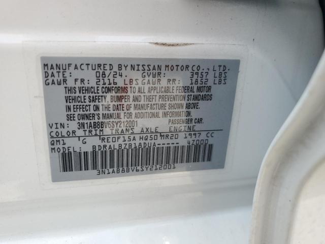 2025 NISSAN SENTRA S 3N1AB8BV6SY212001