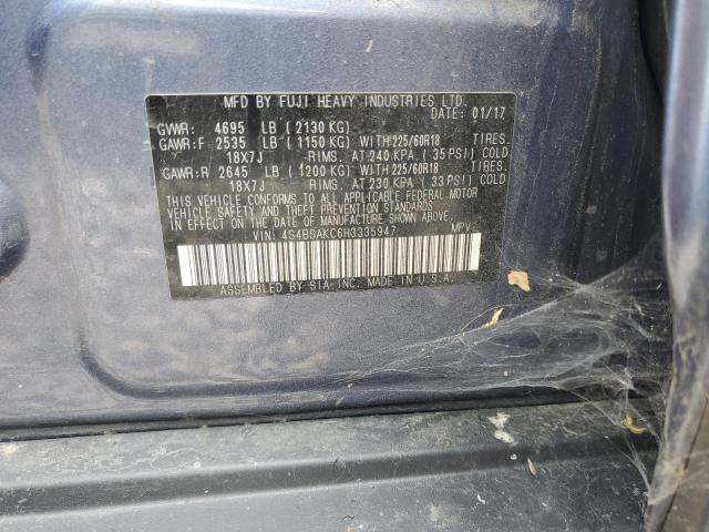 2017 SUBARU OUTBACK 2. 4S4BSAKC6H3335947
