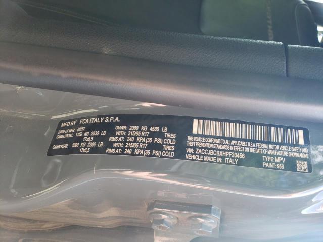 2017 JEEP RENEGADE T ZACCJBCBXHPF20456