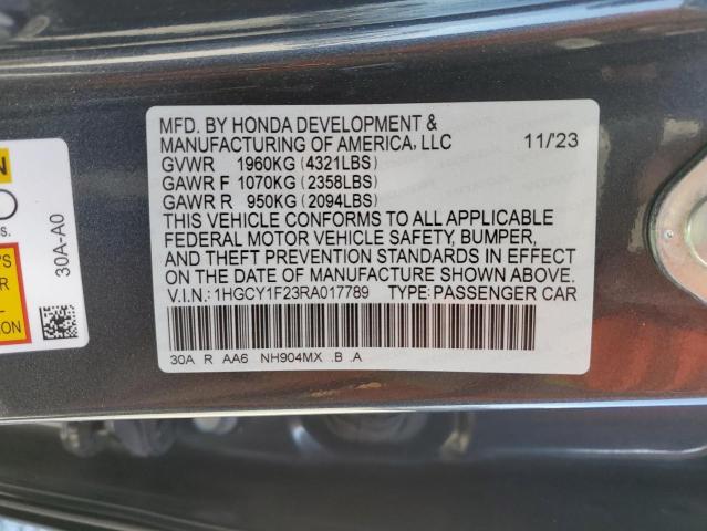 2024 HONDA ACCORD LX 1HGCY1F23RA017789