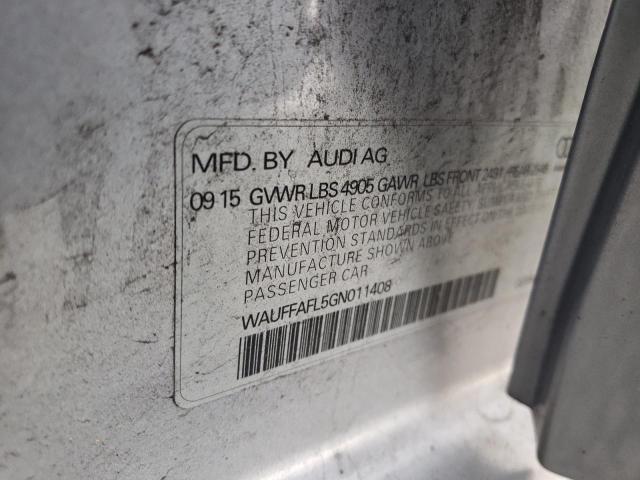 2016 AUDI A4 PREMIUM WAUFFAFL5GN011408
