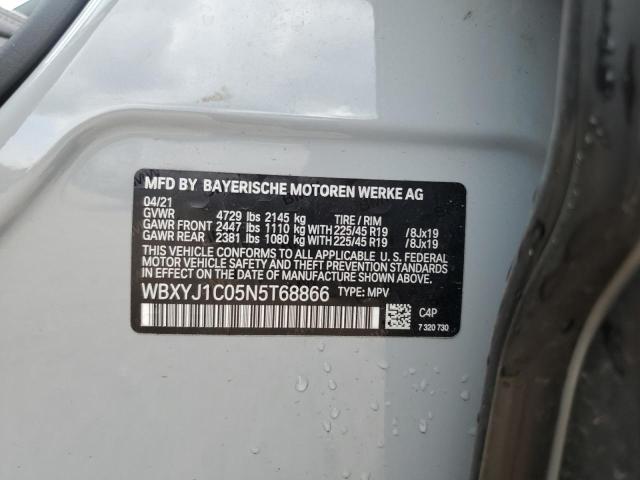2022 BMW X2 XDRIVE2 WBXYJ1C05N5T68866