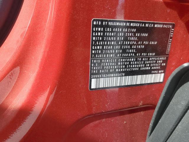 2024 VOLKSWAGEN TAOS SE 3VVVX7B24RM085476