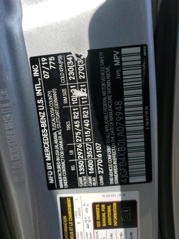 2020 MERCEDES-BENZ GLE 350 4M - 4JGFB4KB0LA079948