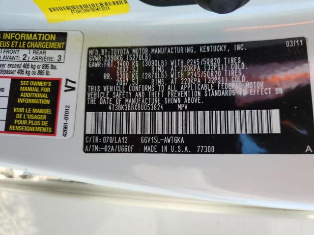 2011 TOYOTA VENZA - 4T3BK3BBXBU053824