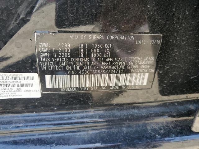 2019 SUBARU IMPREZA PR - 4S3GTAD63K3734711