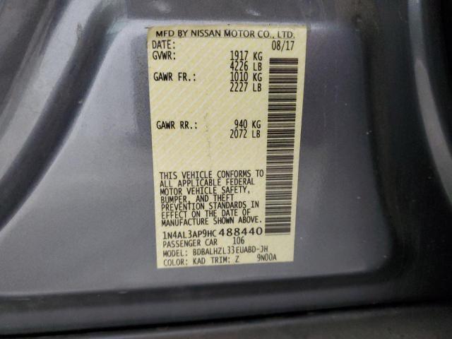 2017 NISSAN ALTIMA 2.5 1N4AL3AP9HC488440