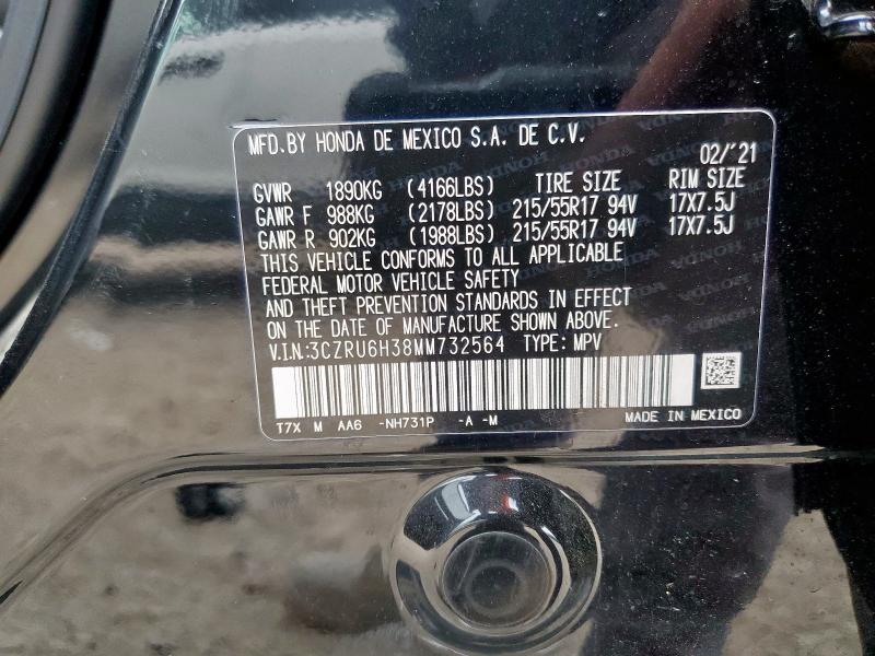 2021 HONDA HR-V LX 3CZRU6H38MM732564
