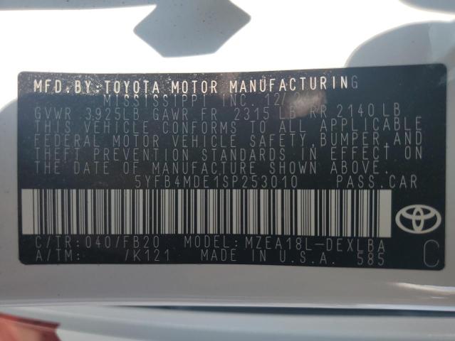 2025 TOYOTA COROLLA LE - 5YFB4MDE1SP253010