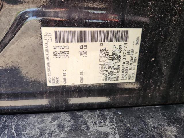 2018 NISSAN MAXIMA 3.5 1N4AA6AP7JC367774