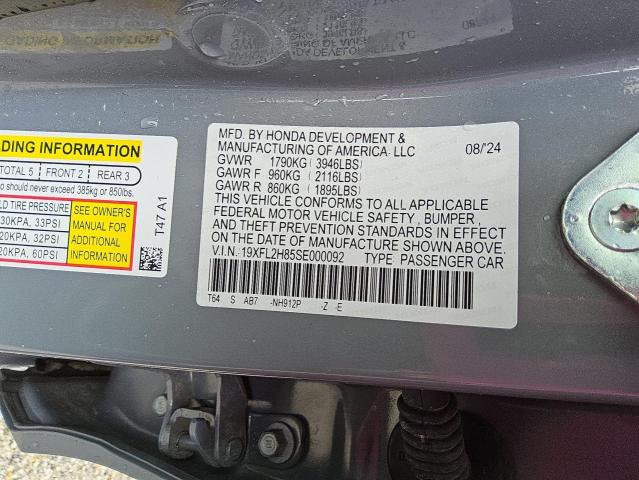 2025 HONDA CIVIC SPOR 19XFL2H85SE000092