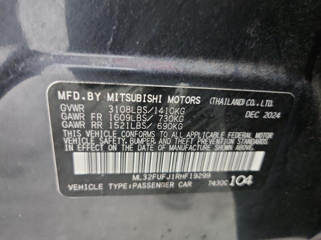 2024 MITSUBISHI MIRAGE G4 ML32FUFJ1RHF19299