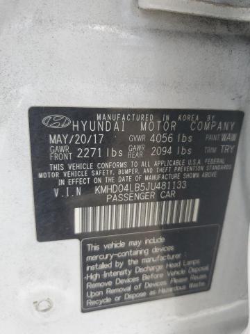 2018 HYUNDAI ELANTRA SP KMHD04LB5JU481133