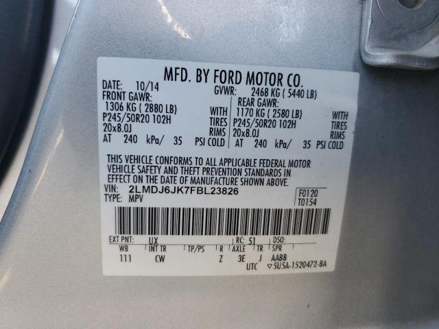 2015 LINCOLN MKX 2LMDJ6JK7FBL23826