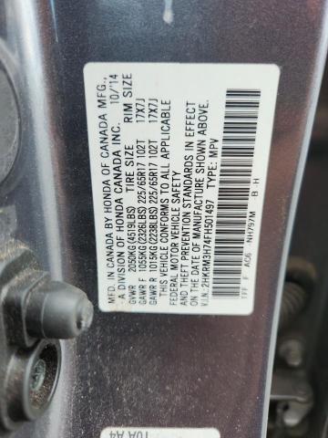 2015 HONDA CR-V EXL - 2HKRM3H74FH501497