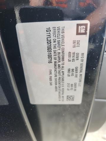 2016 CHEVROLET CORVETTE STINGRAY Z51 3LT 1G1YL2D70G5100716