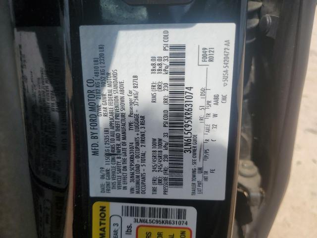 2019 LINCOLN MKZ RESERV 3LN6L5C95KR631074