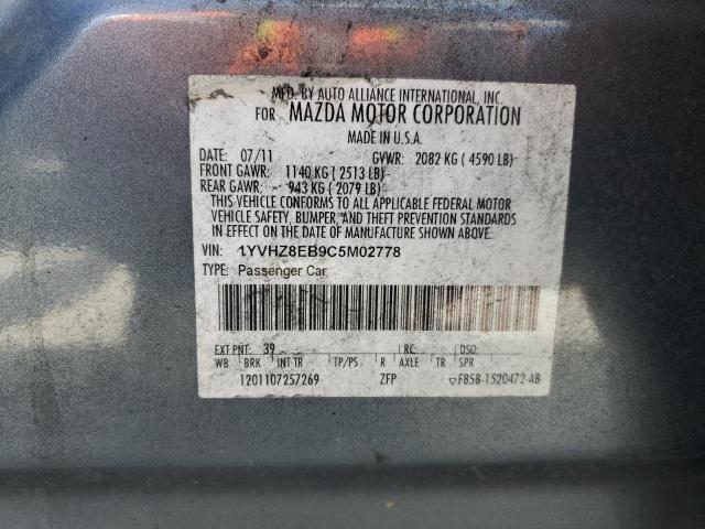 2012 MAZDA 6 S - 1YVHZ8EB9C5M02778
