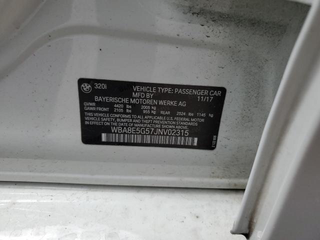 2018 BMW 320 XI WBA8E5G57JNV02315