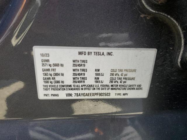 2023 TESLA MODEL Y 7SAYGAEEXPF902503