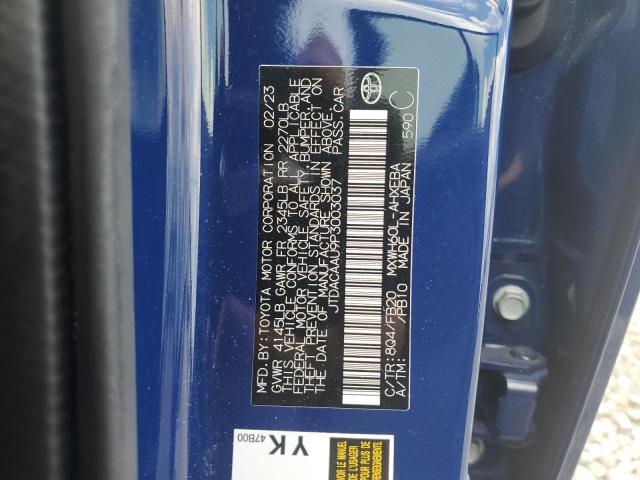 2023 TOYOTA PRIUS LE JTDACAAU9P3003037