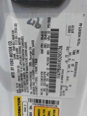 2017 FORD MUSTANG - 1FATP8UH1H5245126