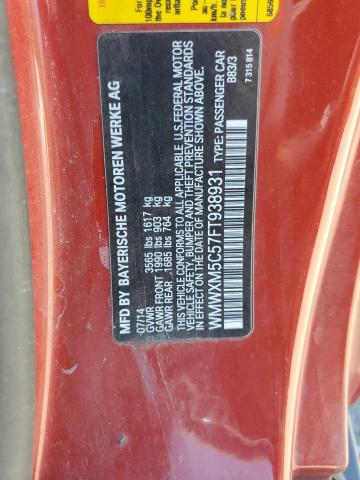 2015 MINI COOPER WMWXM5C57FT938931