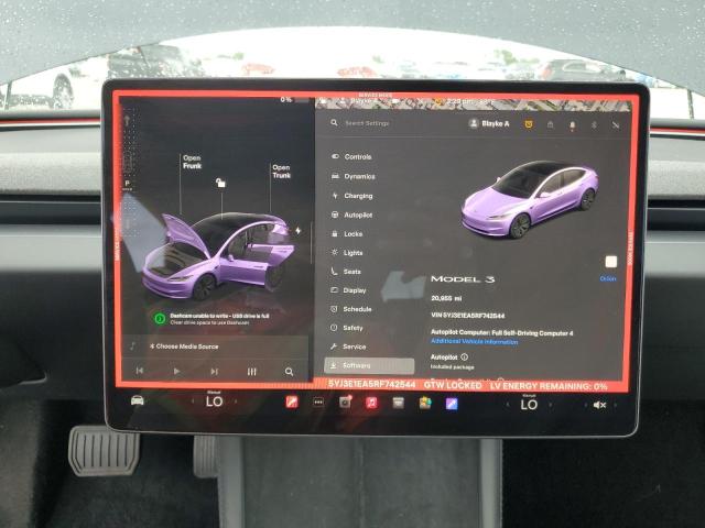 2024 TESLA MODEL 3 5YJ3E1EA5RF742544