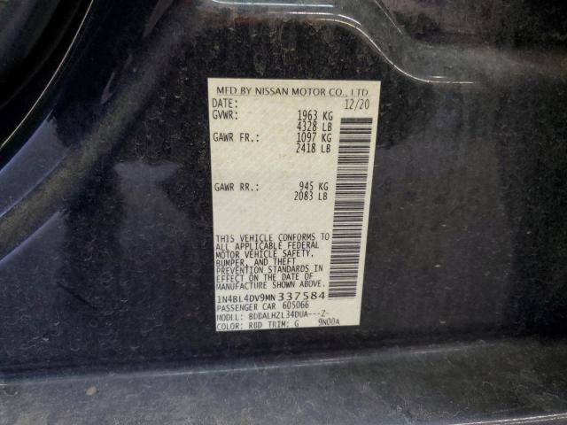 2021 NISSAN ALTIMA SV 1N4BL4DV9MN337584