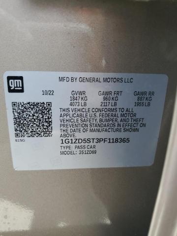 2023 CHEVROLET MALIBU LT - 1G1ZD5ST3PF118365