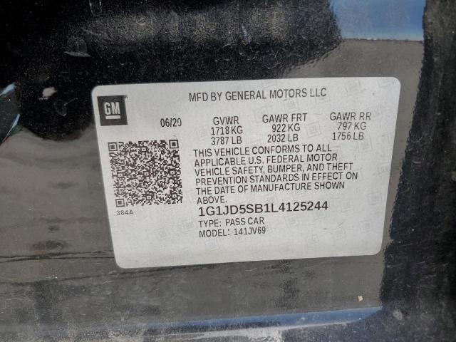 2020 CHEVROLET SONIC LT 1G1JD5SB1L4125244