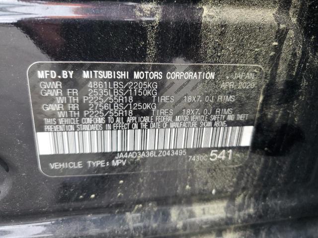 2020 MITSUBISHI OUTLANDER JA4AD3A36LZ043495