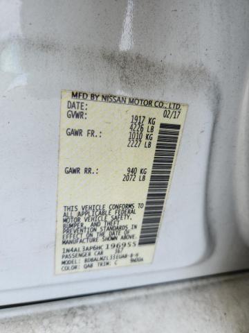 2017 NISSAN ALTIMA 2.5 - 1N4AL3AP6HC196955