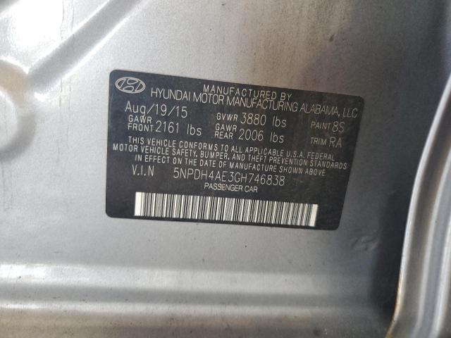 2016 HYUNDAI ELANTRA SE - 5NPDH4AE3GH746838