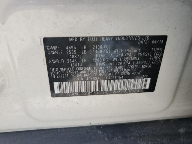 2015 SUBARU OUTBACK 2. 4S4BSALC1F3206154