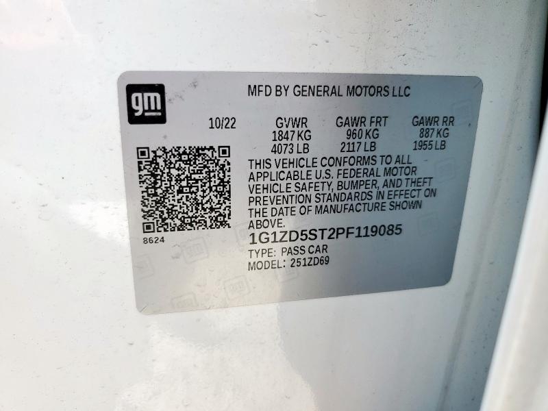 2023 CHEVROLET MALIBU LT - 1G1ZD5ST2PF119085