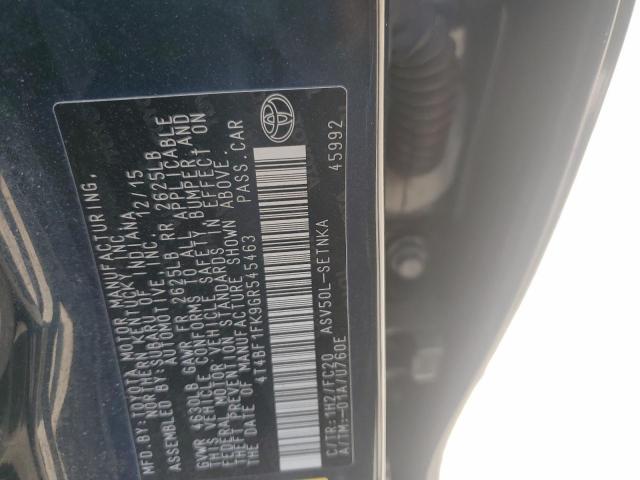 2016 TOYOTA CAMRY LE - 4T4BF1FK9GR545463