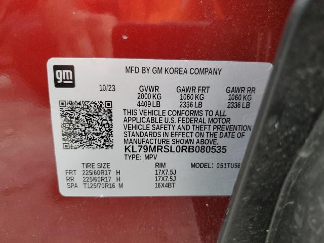 2024 CHEVROLET TRAILBLAZE KL79MRSL0RB080535