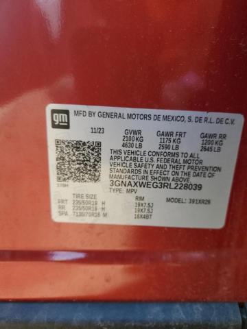2024 CHEVROLET EQUINOX RS 3GNAXWEG3RL228039