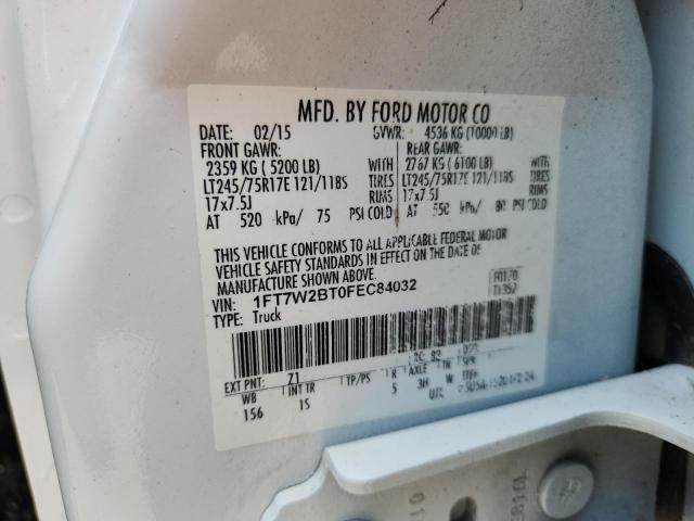 2015 FORD F250 1FT7W2BT0FEC84032