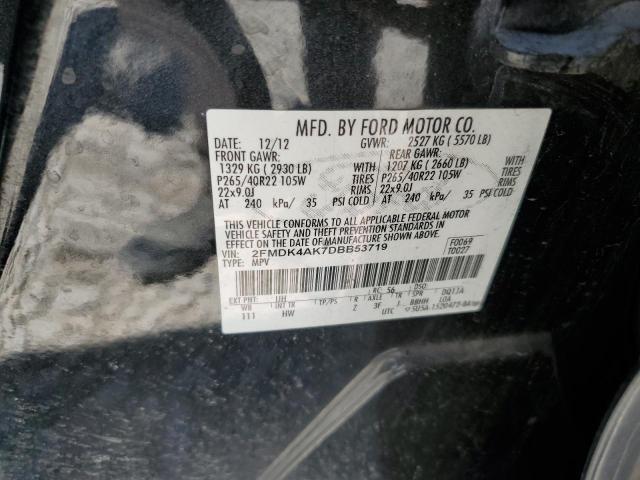 2013 FORD EDGE SPORT - 2FMDK4AK7DBB53719