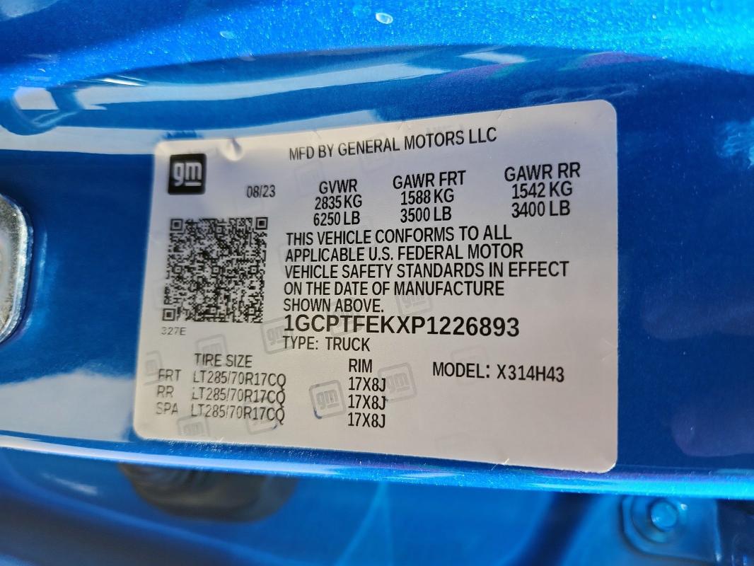 2023 CHEVROLET COLORADO Z - 1GCPTFEKXP1226893